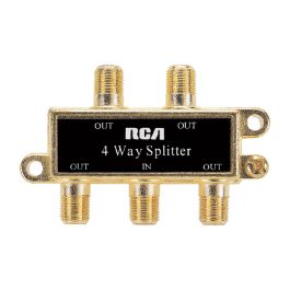RCA RCAVH49R 4-WAY COAXIAL SPLITTER